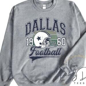 Dallas Cowboys Retro 90s Football Unisex Crewneck Sweatshirt